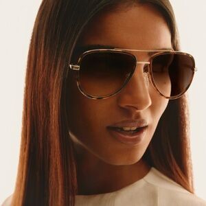 Quay Australia ALL IN Tortoise Brown POLARIZED Sunglasses